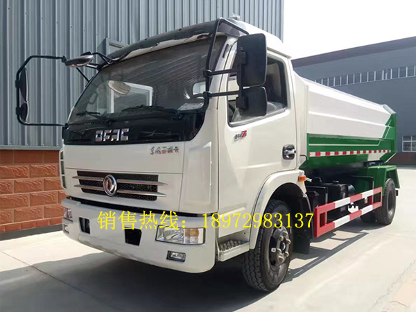 东风多利卡7-8方挂桶式垃圾车