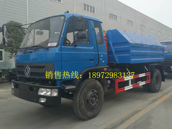 东风145老款勾臂式垃圾车