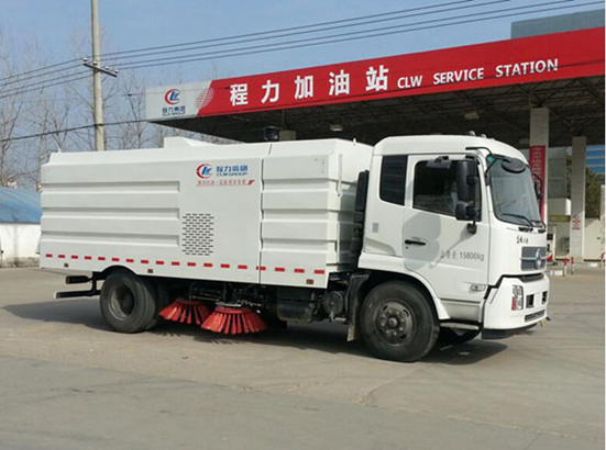 程力热销车型推荐——东风天锦8吨扫路车受到用户追捧