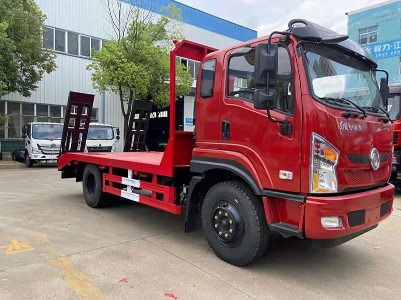 国六东风D1单桥平板运输车