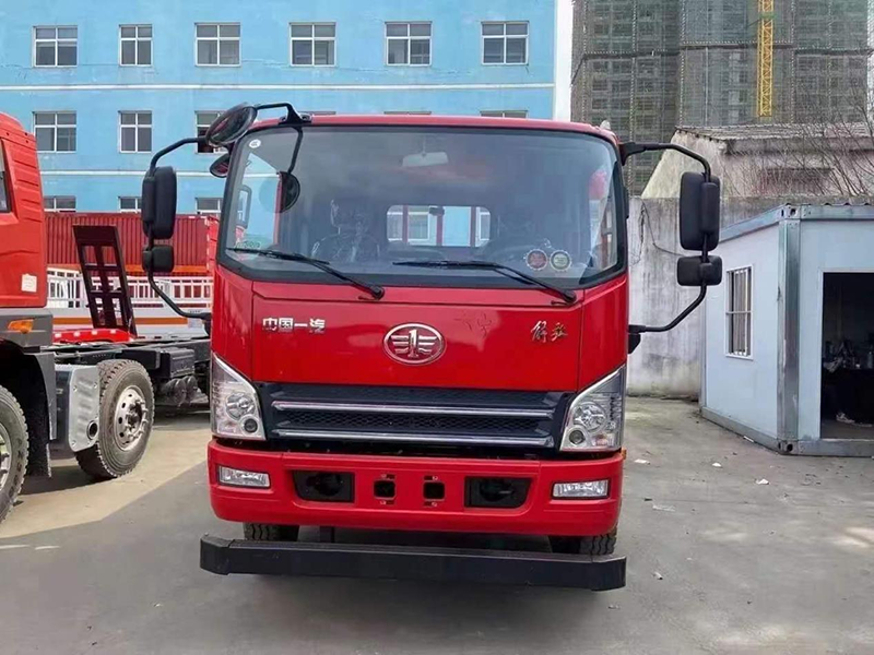 国六解放龙V单桥牌平板运输车